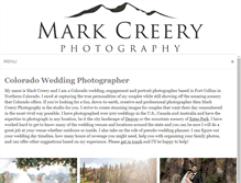Tablet Screenshot of markcreeryphotography.com